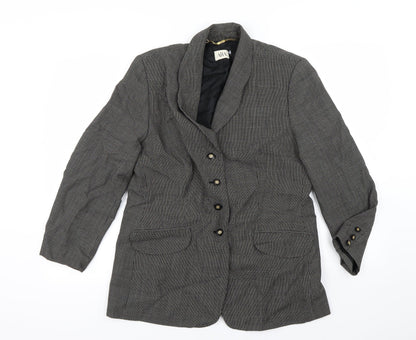 Front view of ara women’s brown ikat jacket blazer, size UK 14