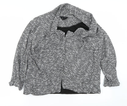 Additional front view of New Look women’s grey jacket blazer, size UK 8