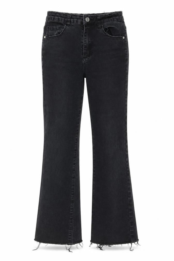 Preworn Womens Black   Straight Jeans Size 8 L25 in