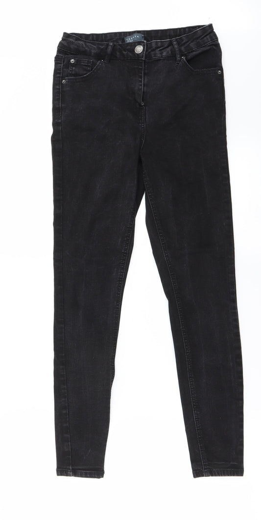Papaya Womens Black   Straight Jeans Size 10 L25 in