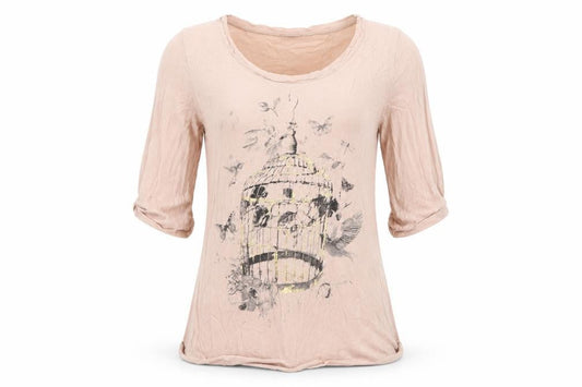 F&F Womens Pink   Basic T-Shirt Size 8