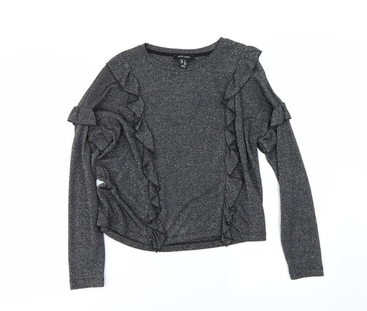 New Look Womens Grey   Basic T-Shirt Size S