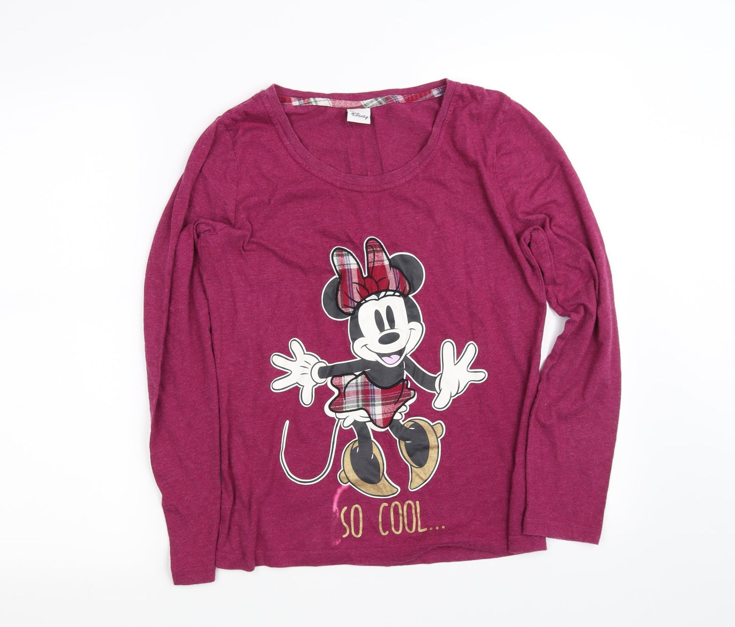 Disney Womens Purple   Basic T-Shirt Size 10