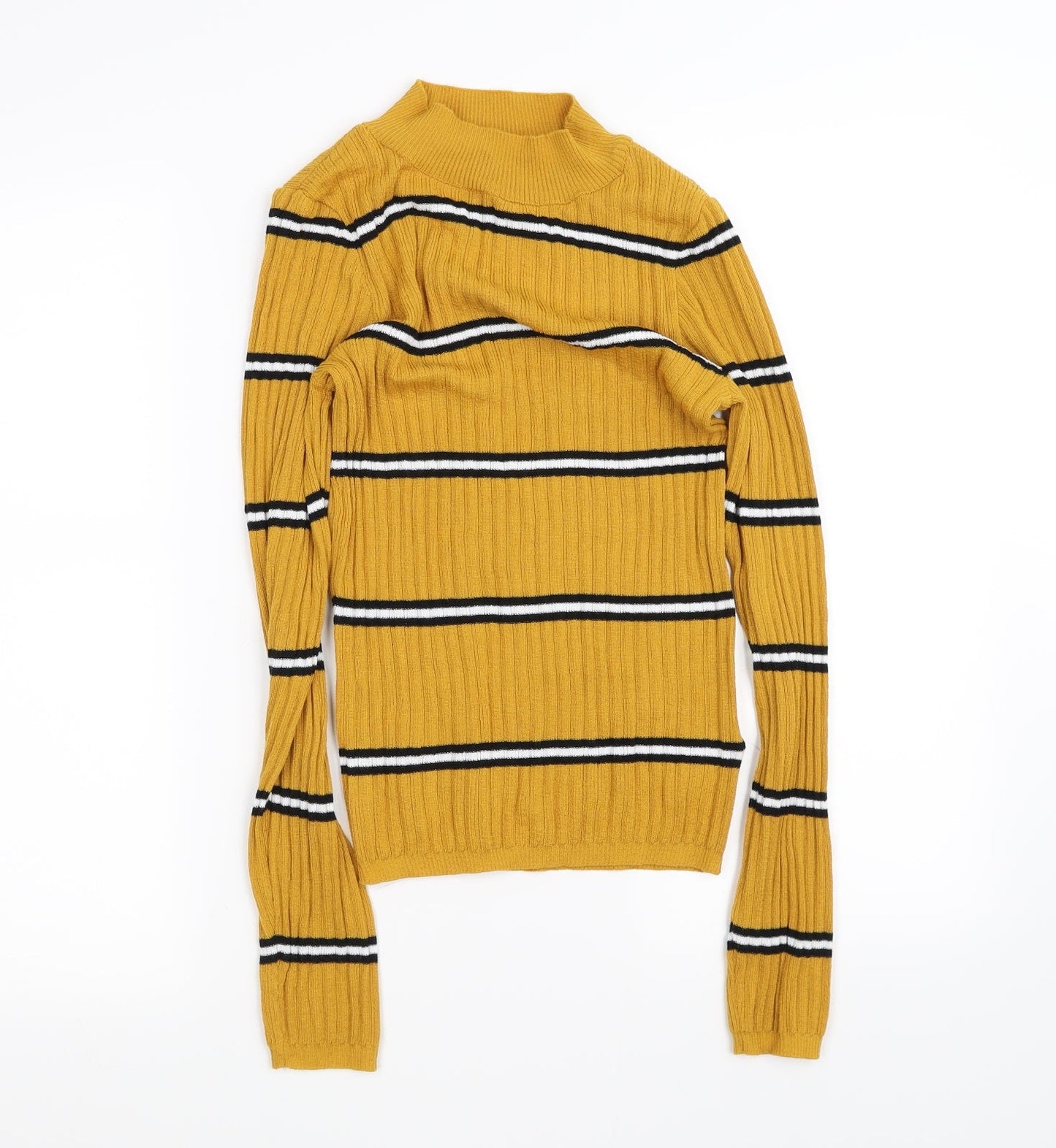 Primark Womens Yellow   Pullover Jumper Size S