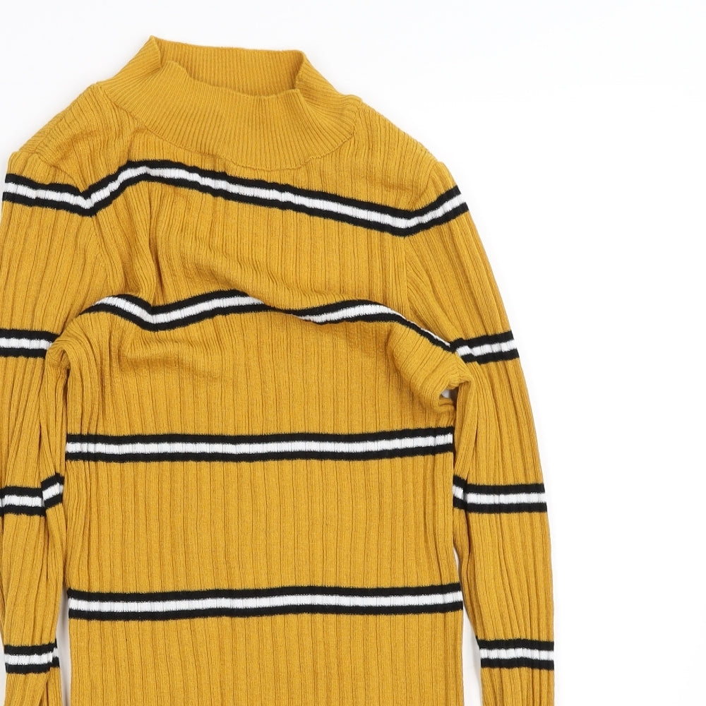 Primark Womens Yellow   Pullover Jumper Size S