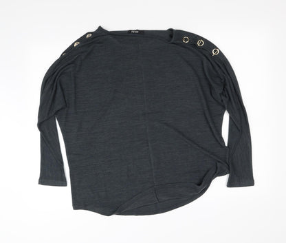 Back view of Quix women’s blue jumper, size M