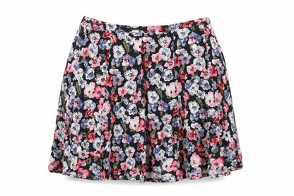 Front view of holist3et women’s blue mini skirt, size S