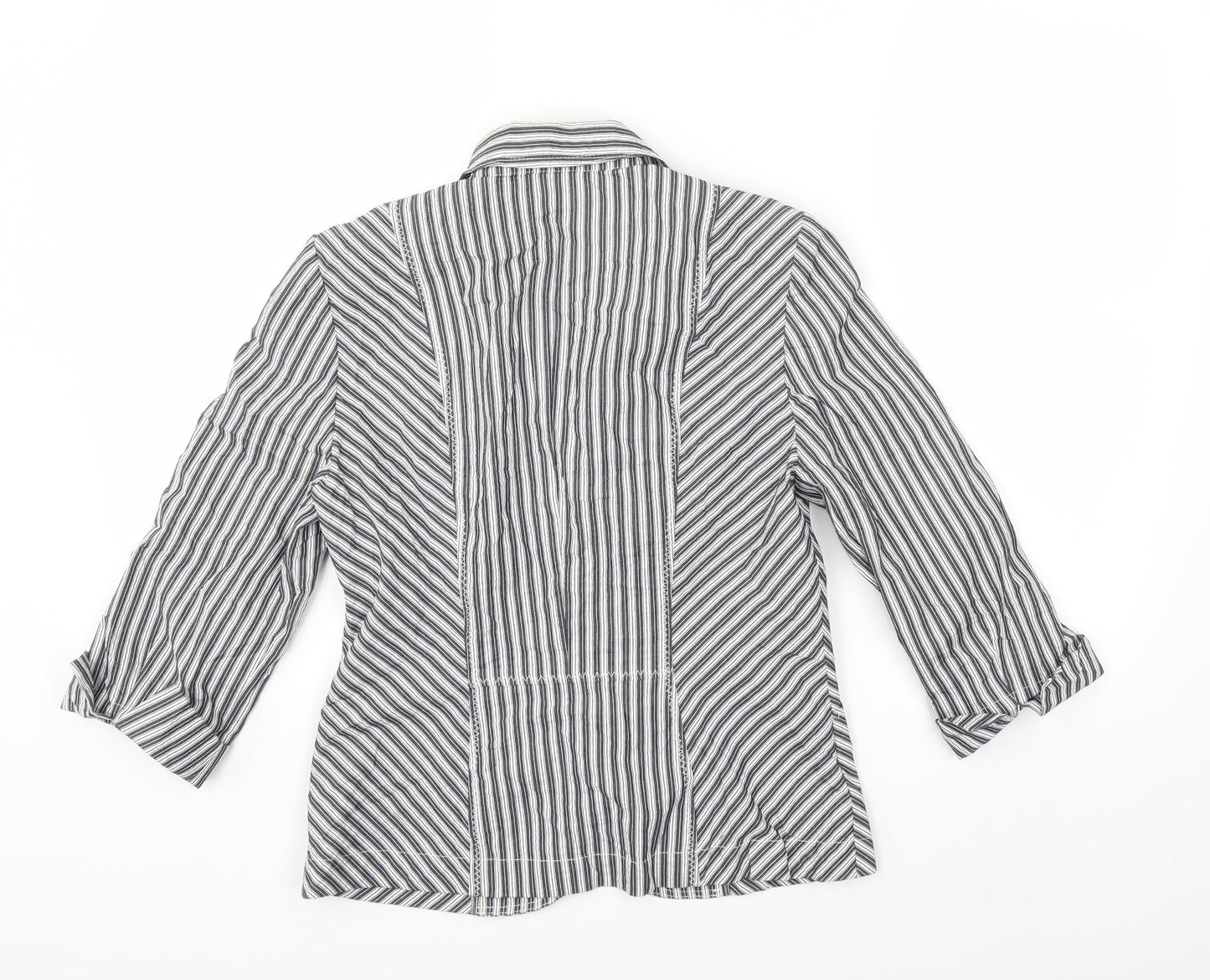 FSR Womens Grey Striped  Jacket  Size 8