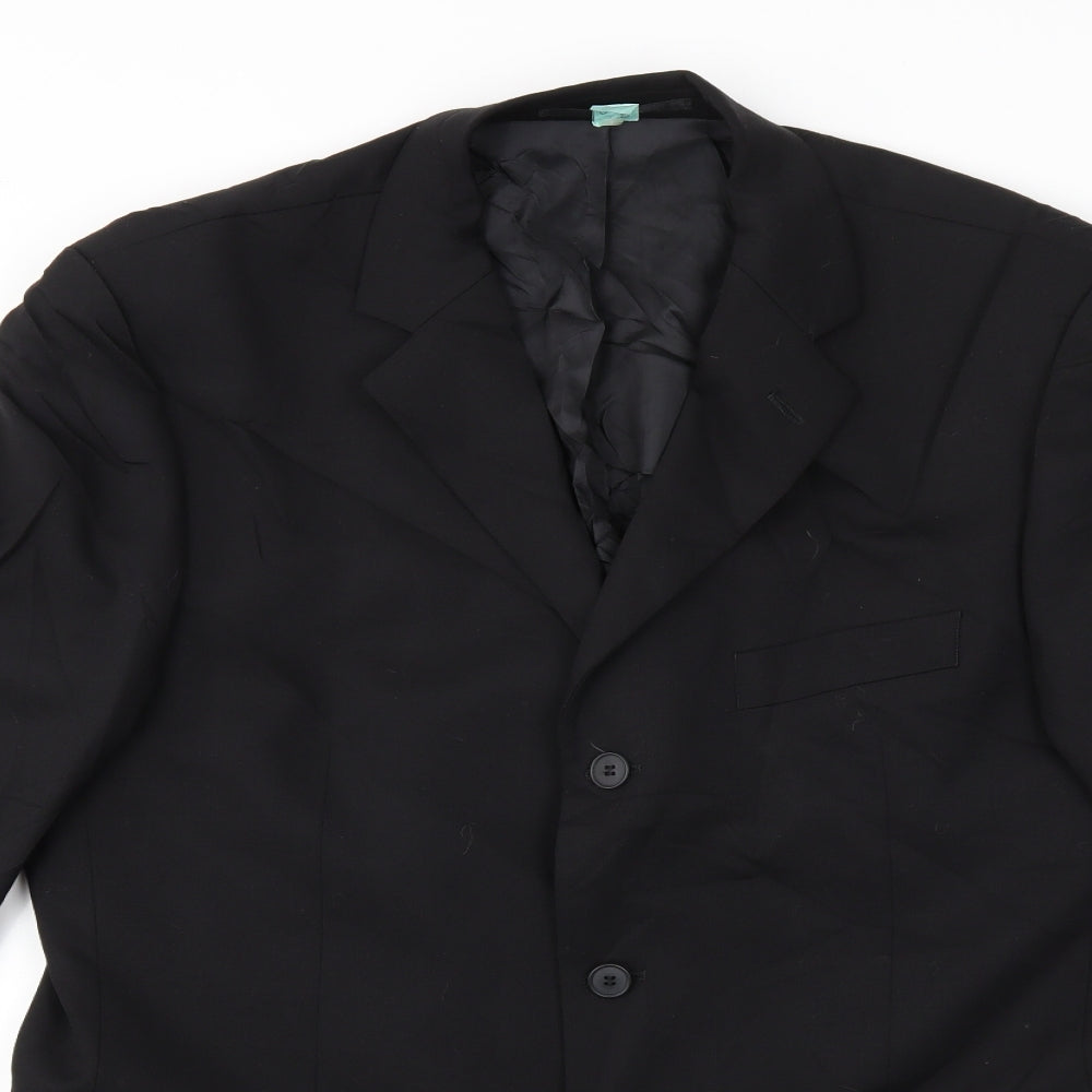 Preworn Mens Black   Jacket Suit Jacket Size 40