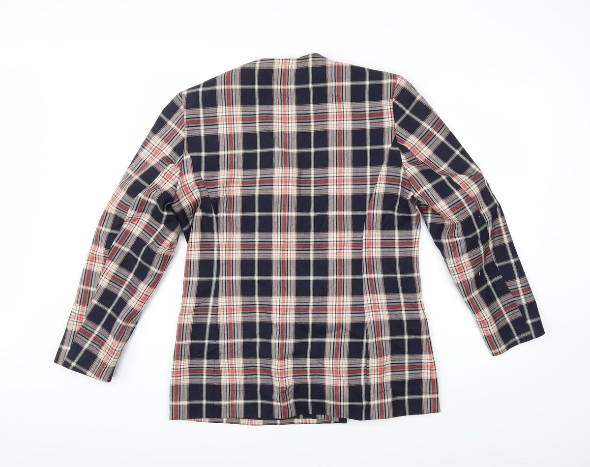 Preworn Womens Blue Check  Jacket  Size 14