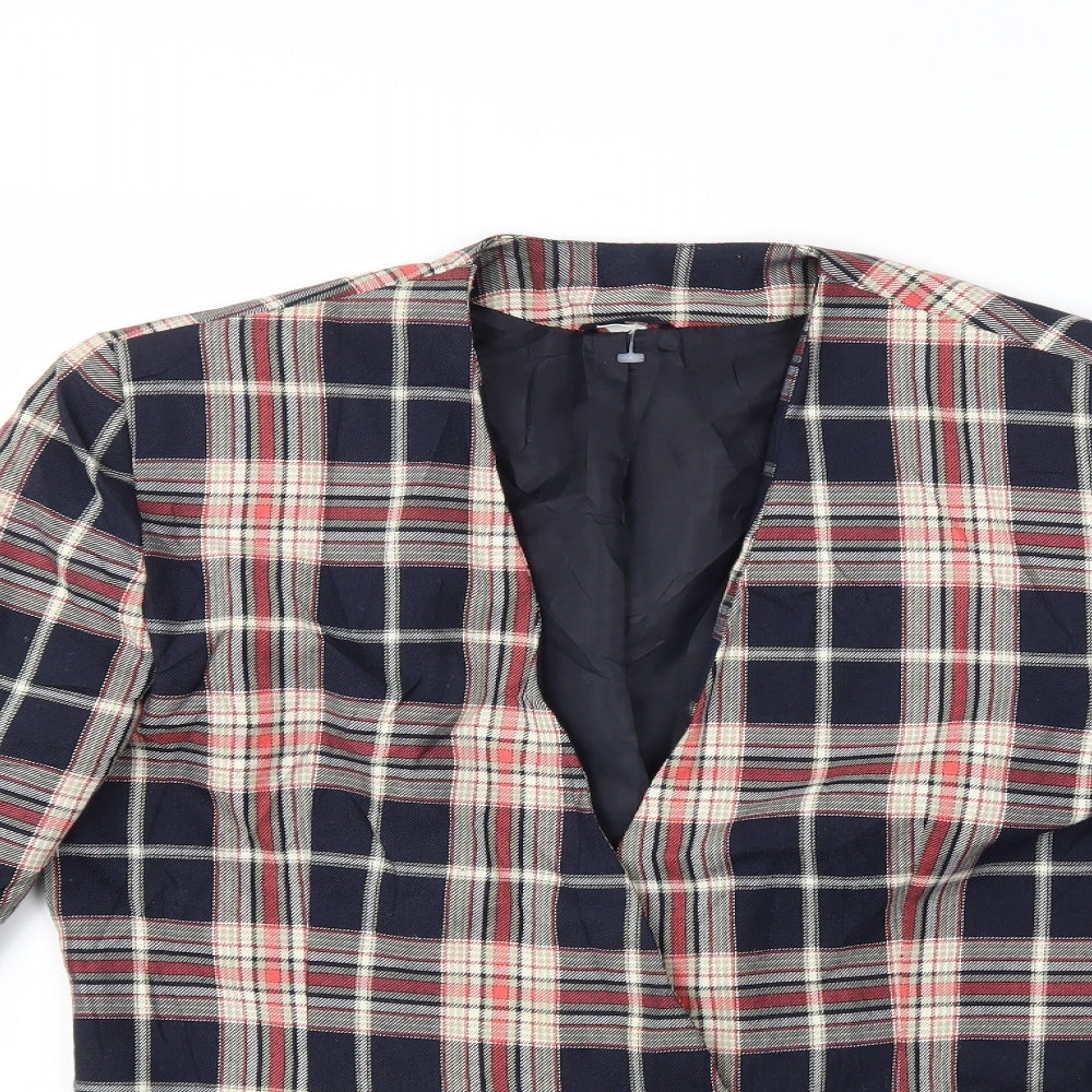 Preworn Womens Blue Check  Jacket  Size 14