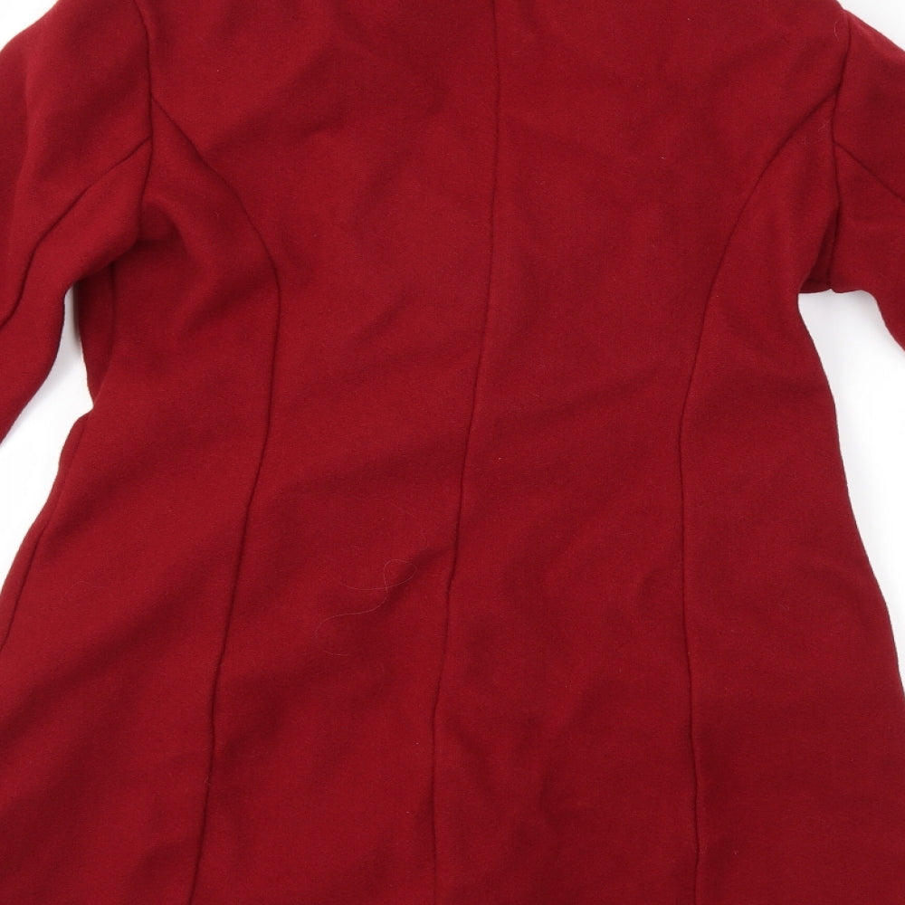 SheIn Womens Red   Overcoat Coat Size S