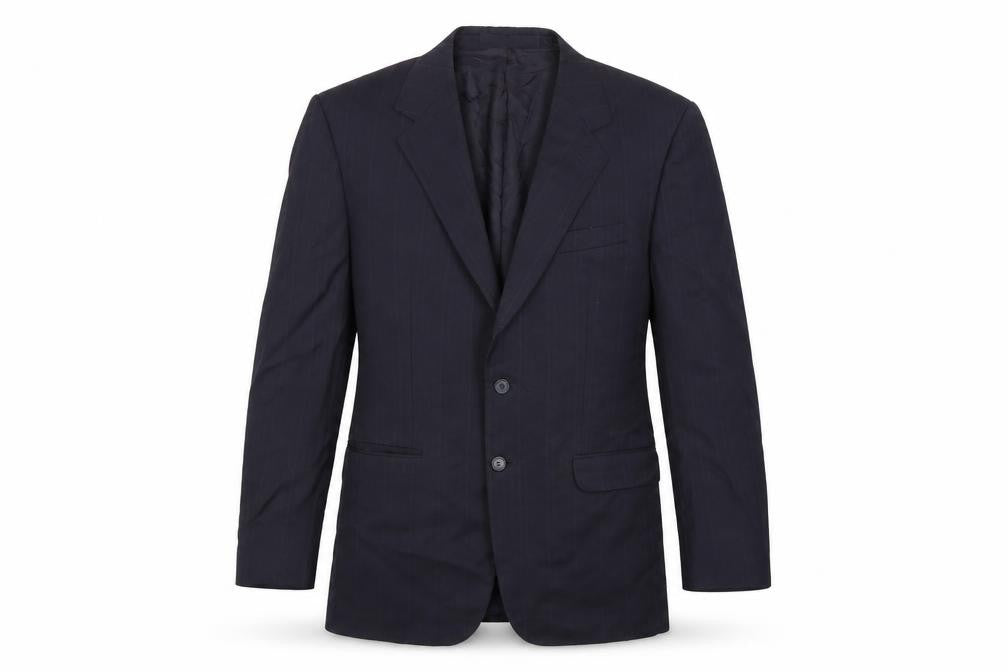 Marks & Spencer Mens Blue Striped  Jacket Suit Jacket Size 40
