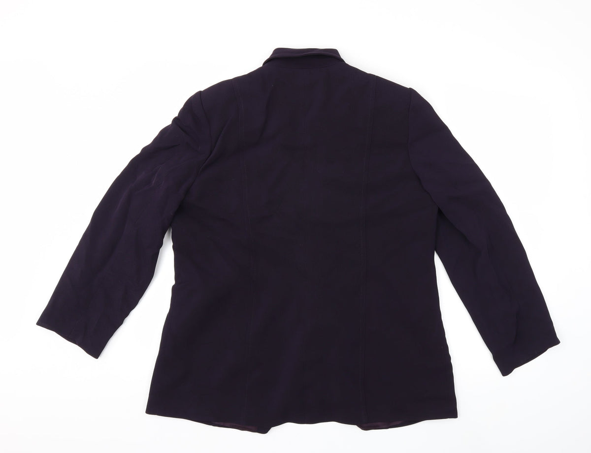 Personal Choice Womens Purple   Jacket  Size 16