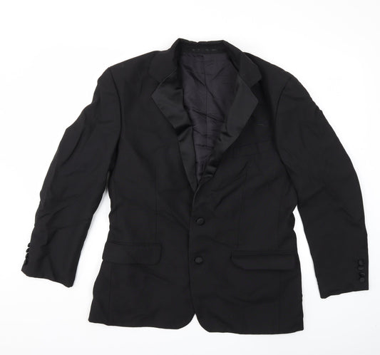 Preworn Mens Black   Jacket Suit Jacket Size 42