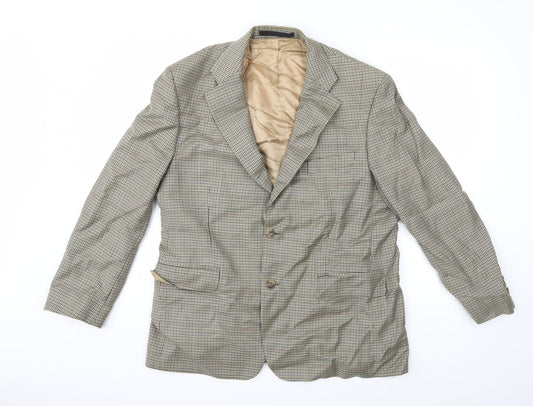 Marks and Spencer Mens Brown Check  Jacket Suit Jacket Size 42