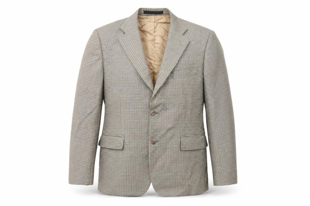 Marks & Spencer Mens Brown Check  Jacket Suit Jacket Size 42