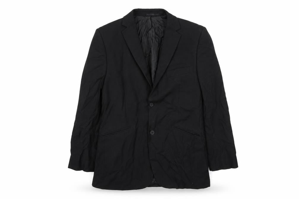 Preworn Mens Black   Jacket Suit Jacket Size 38