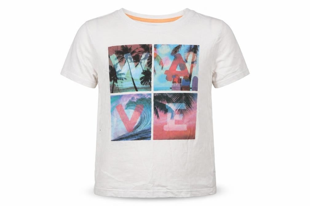 H&M Boys White   Basic T-Shirt Size 5-6 Years