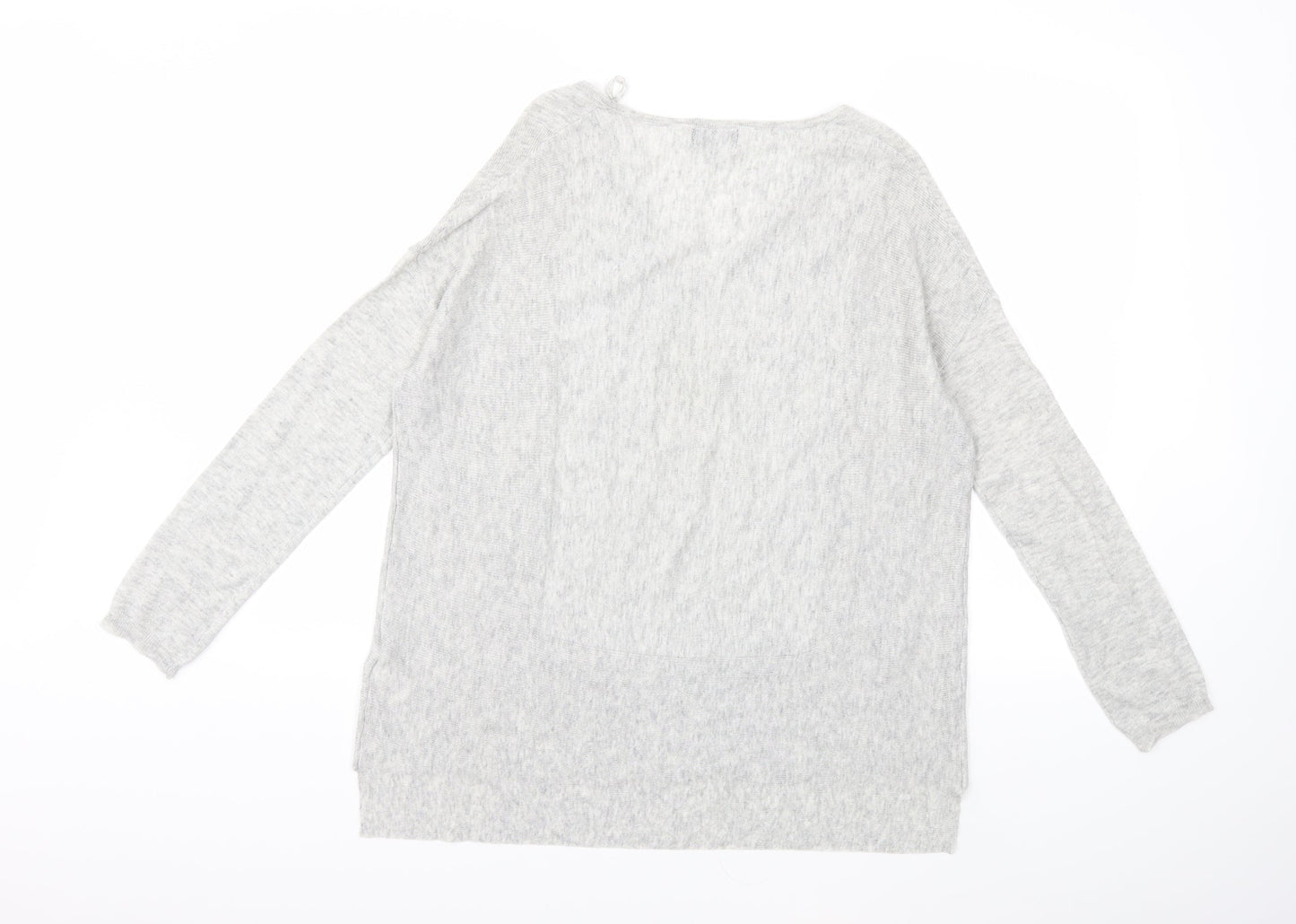 Topshop Womens Grey  Knit Pullover Jumper Size 8