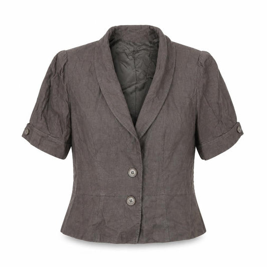 Front view of Kaliko women’s brown jacket coat, size UK 14