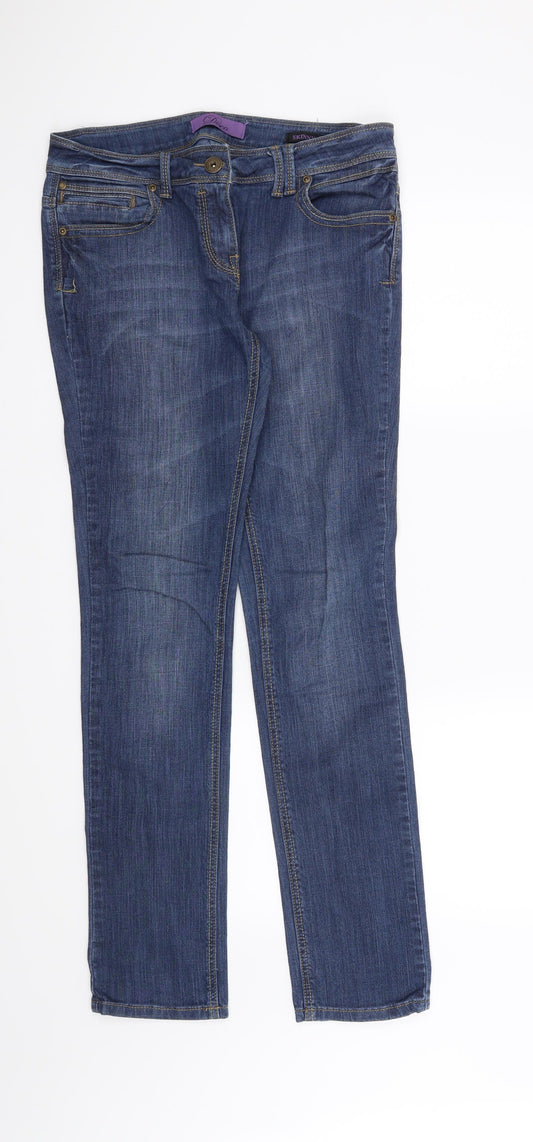 Preworn Womens Blue   Skinny Jeans Size 12 L31 in