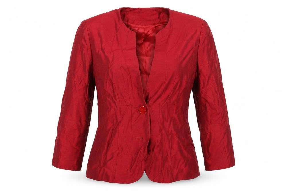 Country Casuals Womens Red Jacket Blazer Size 10