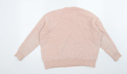 Back view of Dorothy Perkins women’s pink jumper, size UK 12