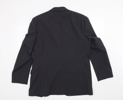 Back view of Preworn men’s grey jacket suit jacket, size 42