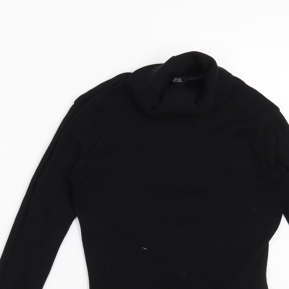 River Island Womens Black   Pullover Sweatshirt Size 6