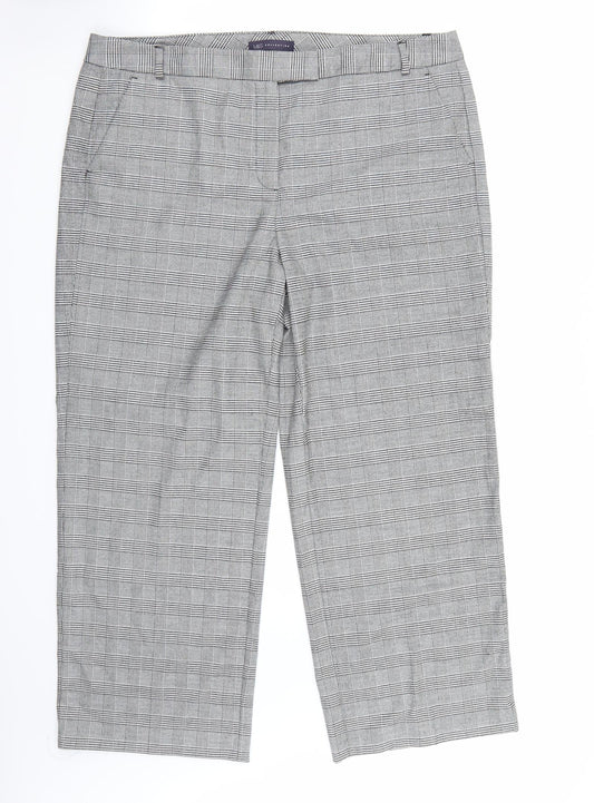Marks and Spencer Womens White   Trousers  Size 18 L28 in