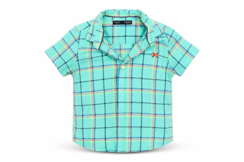 Next Baby Green   Basic Button-Up Size 12-18 Months