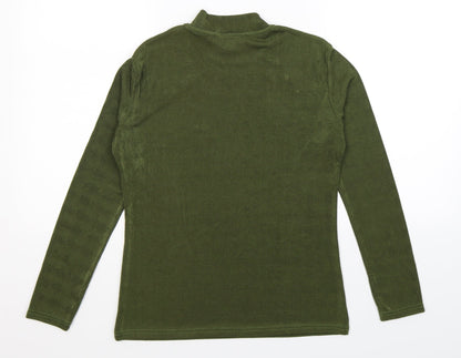 Back view of Text women’s green knit jumper, size M