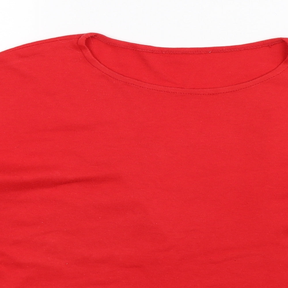 Preworn Womens Red   Basic T-Shirt Size M