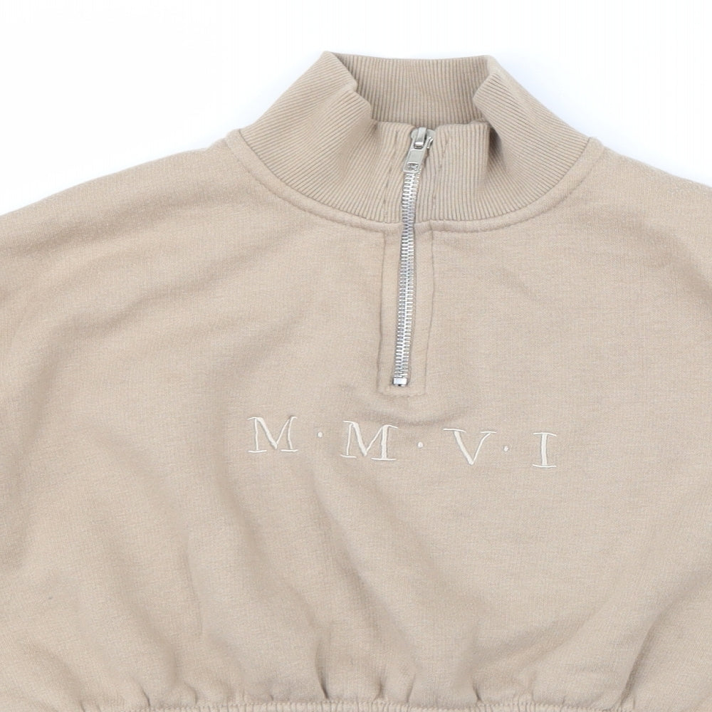 Boohoo Womens Beige   Pullover Jumper Size 8