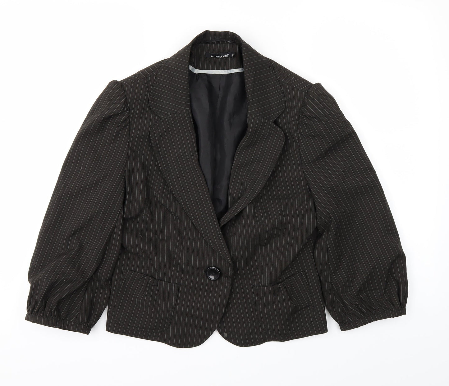 Atmosphere Womens Brown   Overcoat Coat Size 12