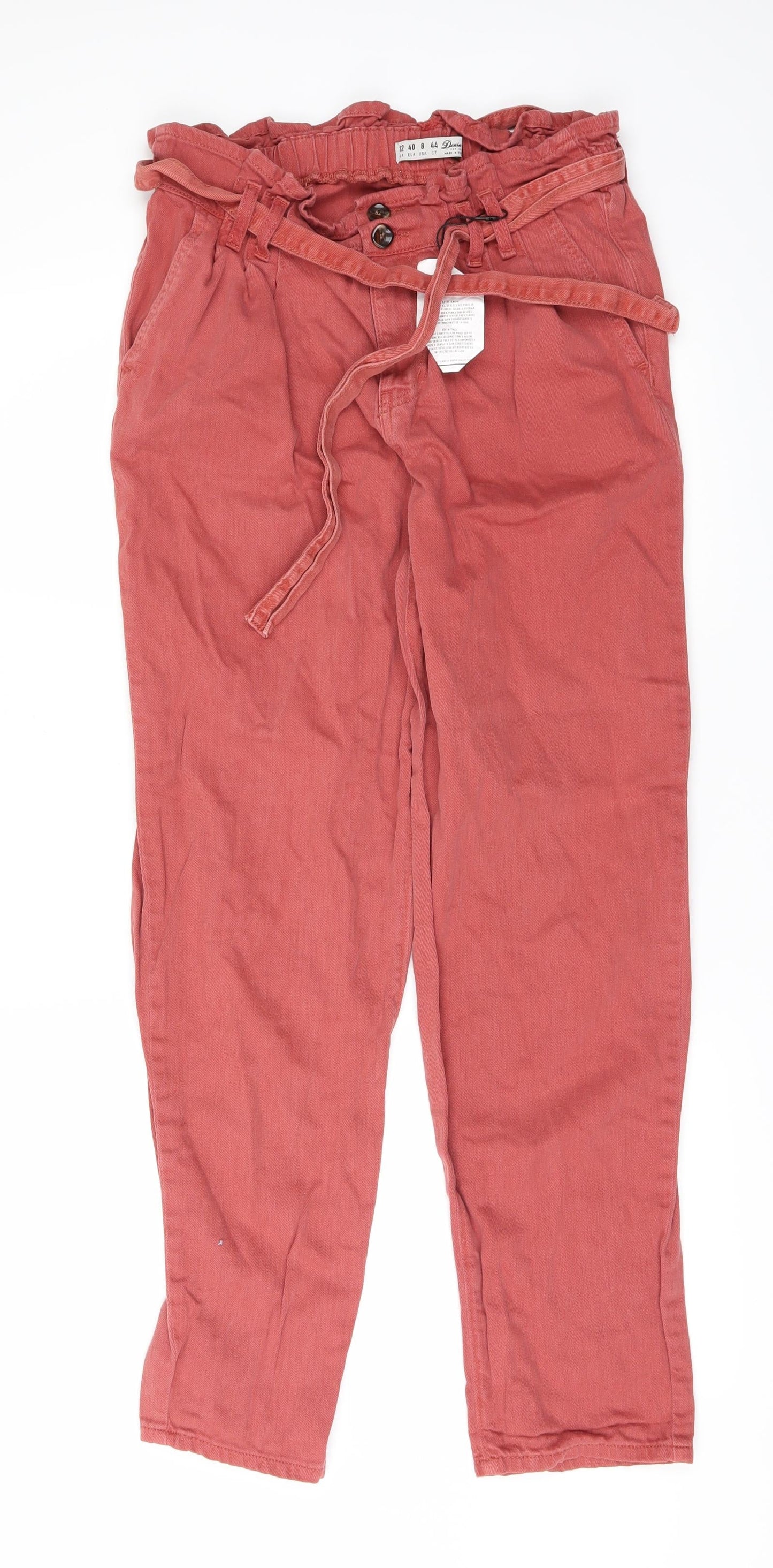DenimCo Womens Red   Skinny Jeans Size 12 L27 in