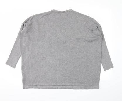 Back view of Seint women’s grey jumper, size M