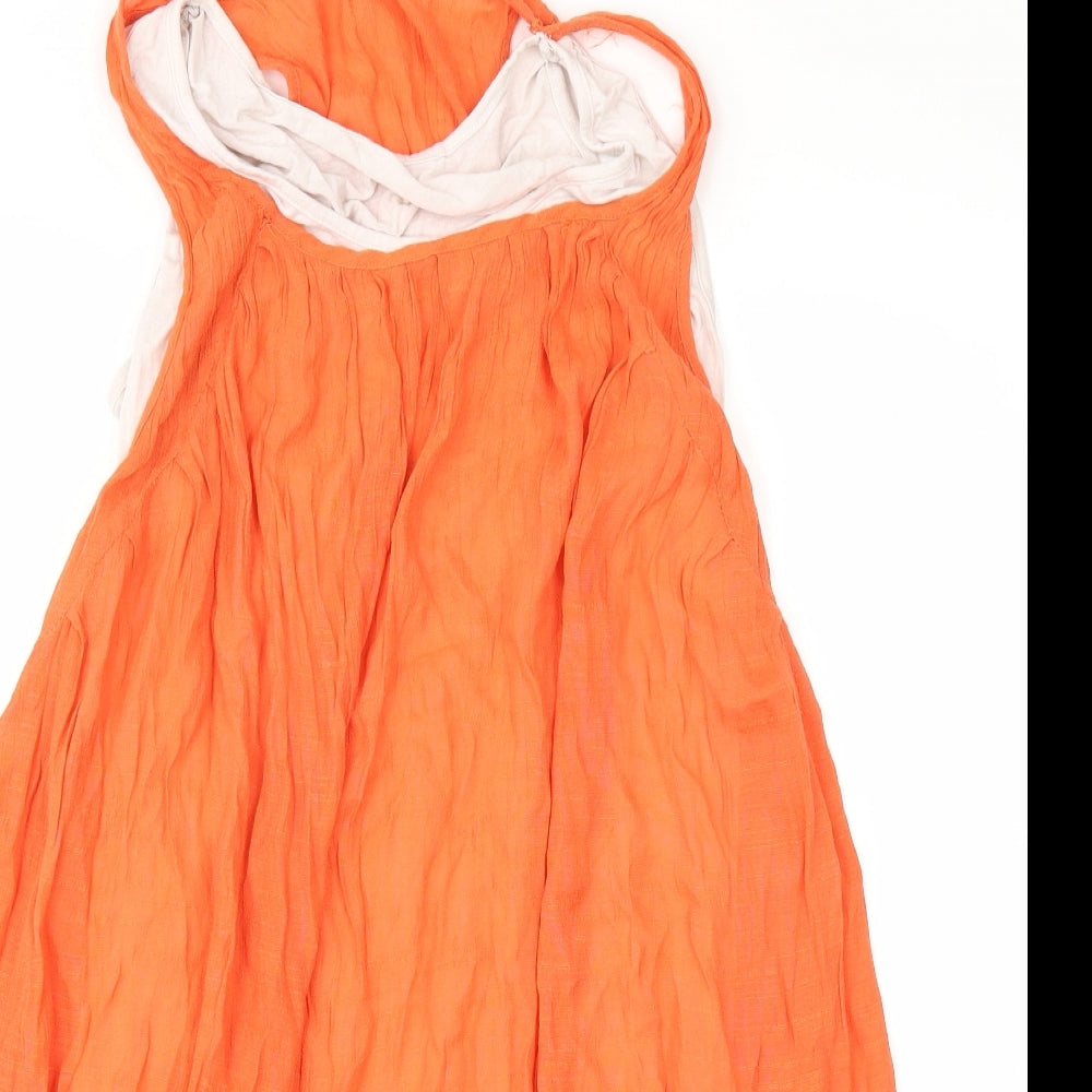 isabel Womens Orange   Fit & Flare  Size L