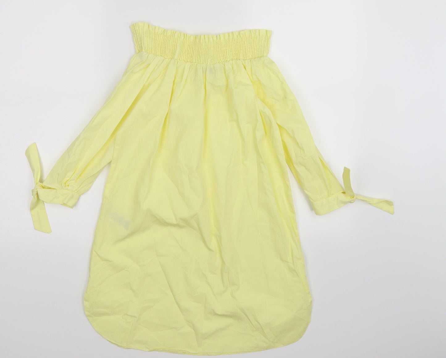 New Look Womens Yellow   Shirt Dress  Size 8