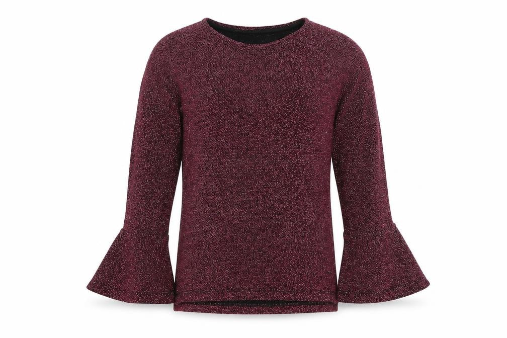 nuytmeg Girls Pink  Knit Pullover Jumper Size 6-7 Years  - flute sleeve