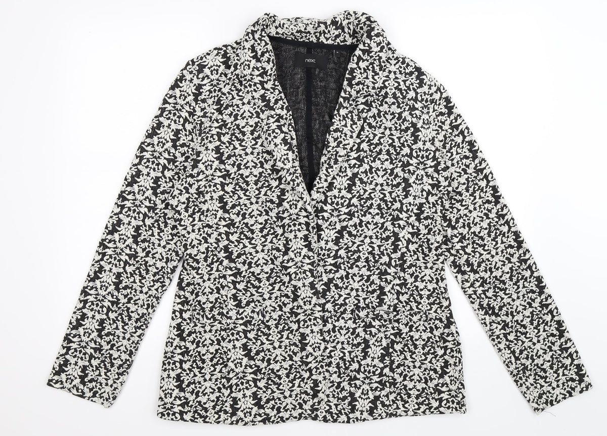 NEXT Womens Black Floral  Jacket  Size 16