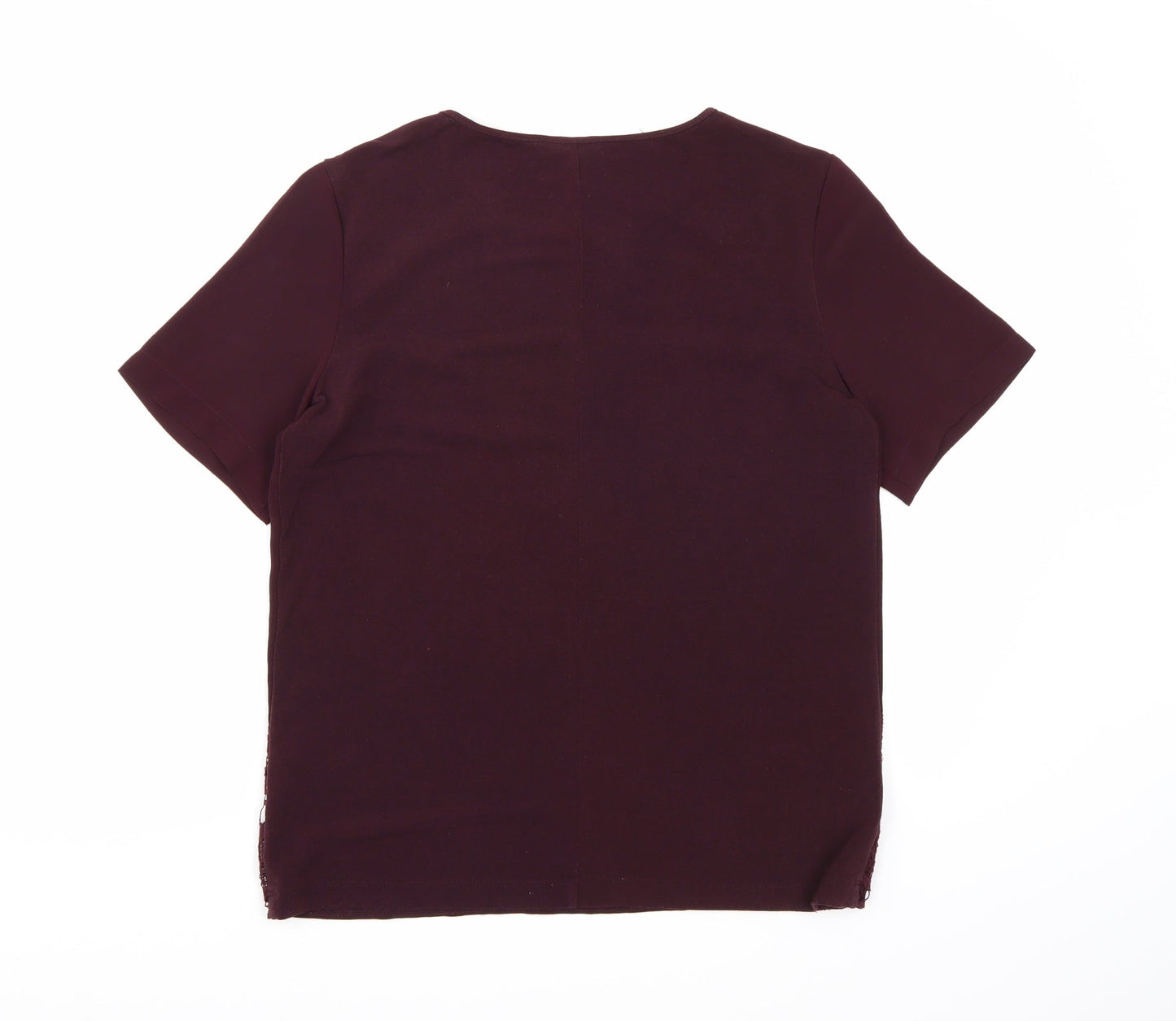Warehouse Womens Purple   Basic T-Shirt Size 12