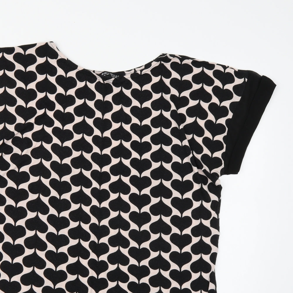 Select Womens Black   T-Shirt Dress  Size 12
