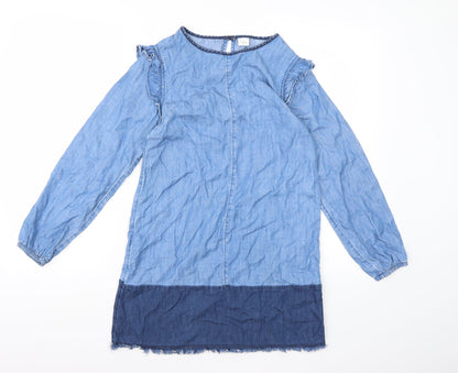 Next Girls Blue  Denim A-Line  Size 11 Years