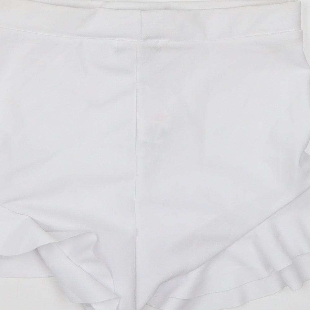 PRETTYLITTLETHING Womens White   Cut-Off Shorts Size 10