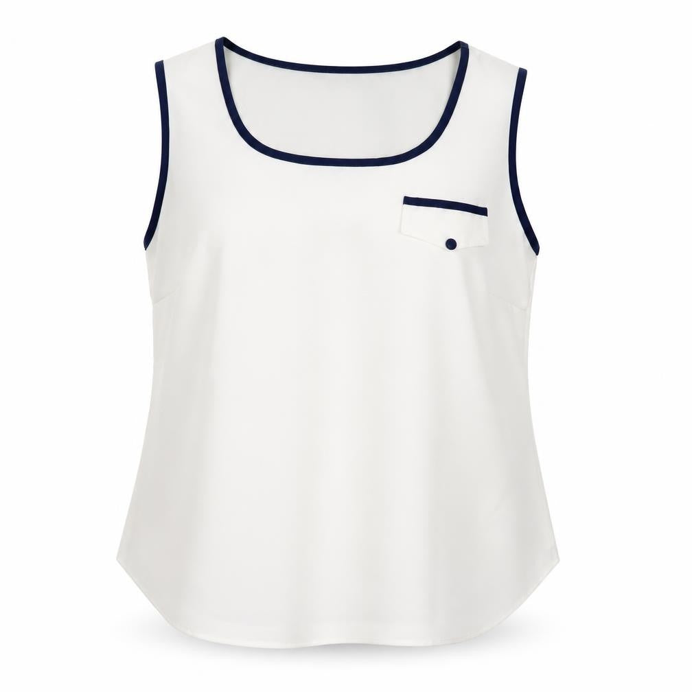 Joanna Hope Womens White  Chiffon Camisole Tank Size 14
