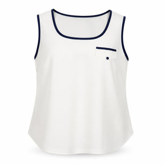 Joanna Hope Womens White  Chiffon Camisole Tank Size 14