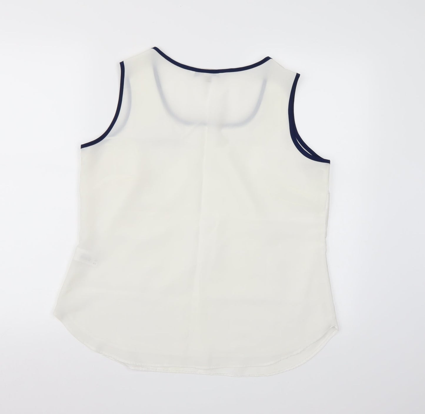 Joanna Hope Womens White  Chiffon Camisole Tank Size 14