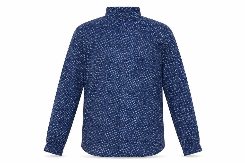 John Miller Mens Blue Floral   Button-Up Size S